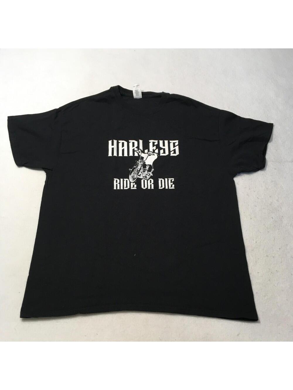 Harleys  Ride Or Die T-Shirt Men's extra Large Black XL